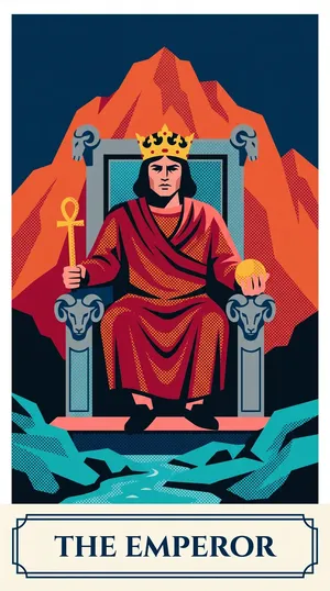 The Emperor tarot card