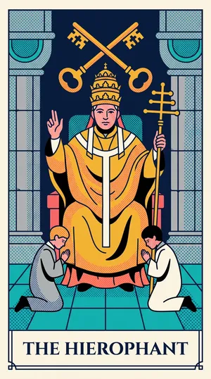 The Hierophant tarot card