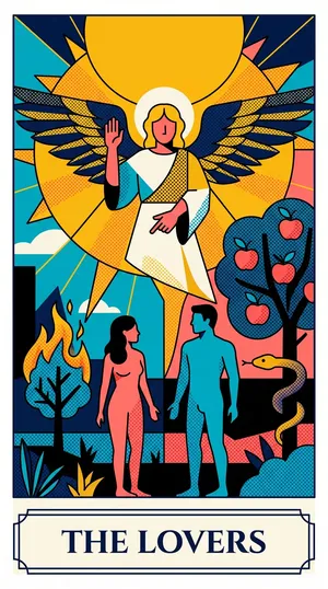 The Lovers tarot card