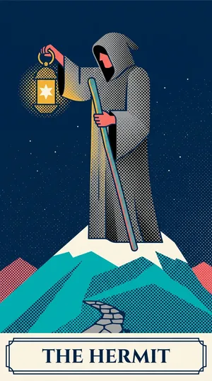 The Hermit tarot card