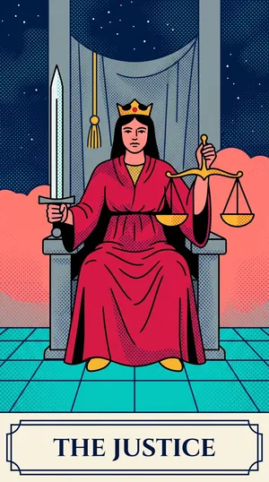 Justice tarot card