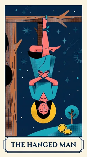 The Hanged Man tarot card