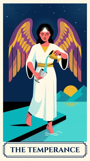 Temperance tarot card