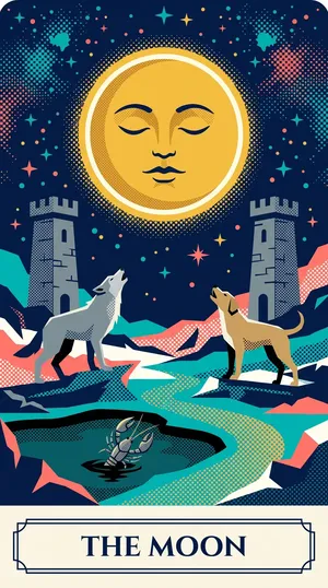 The Moon tarot card